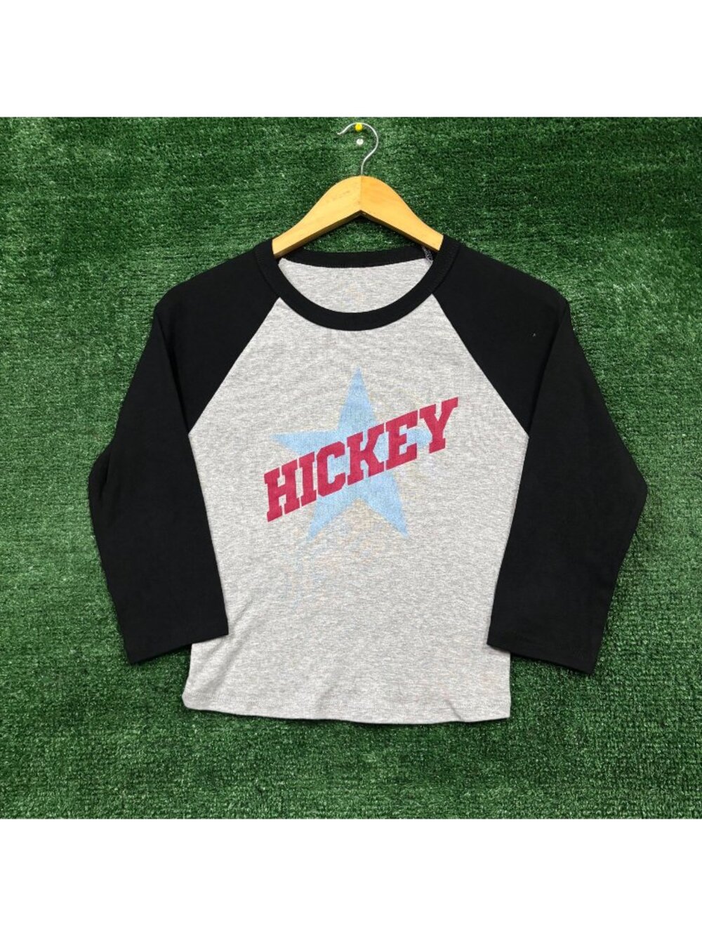 Royel Otis Hickey Cropped Baseball Tee Size Small